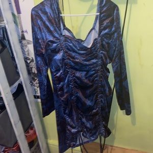 Dark blue and Purple dress